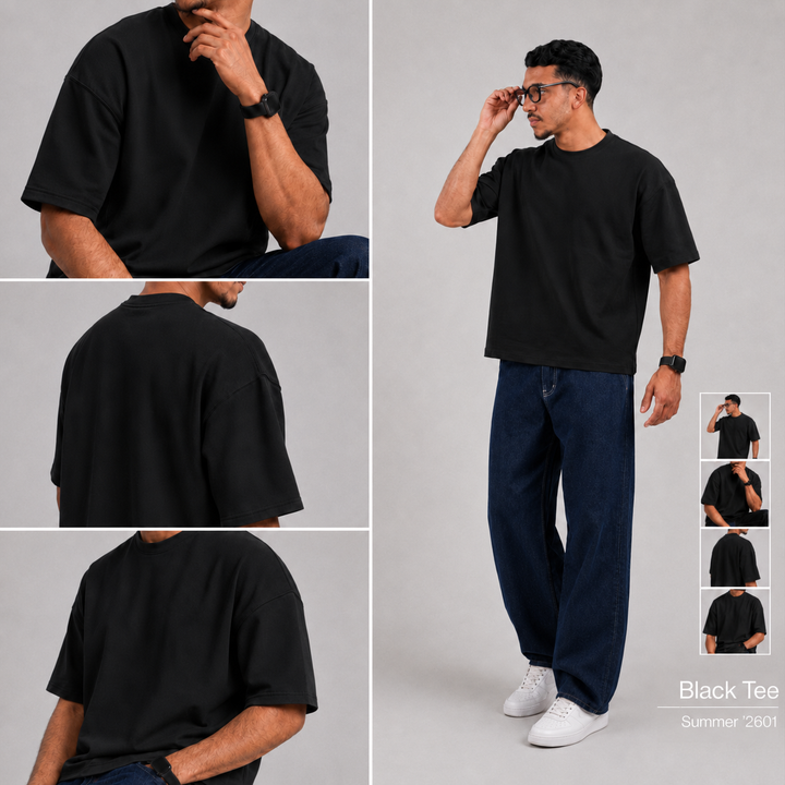 T-shirts oversize semi-cropped