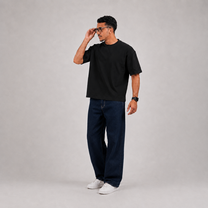 T-shirts oversize semi-cropped