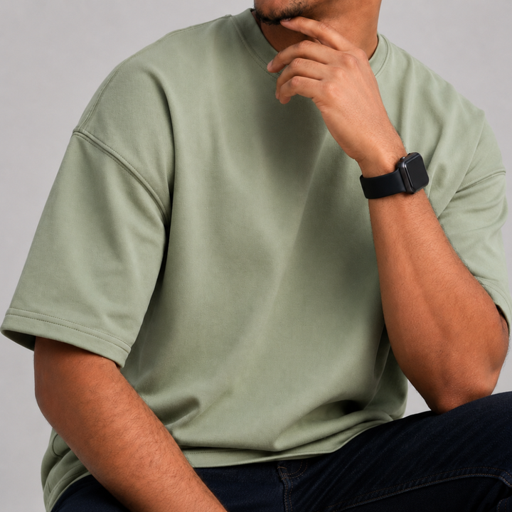 T-shirts oversize semi-cropped