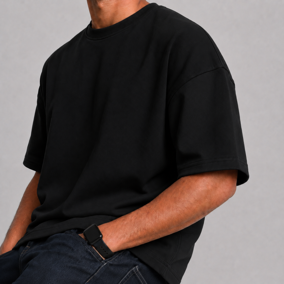 T-shirts oversize semi-cropped