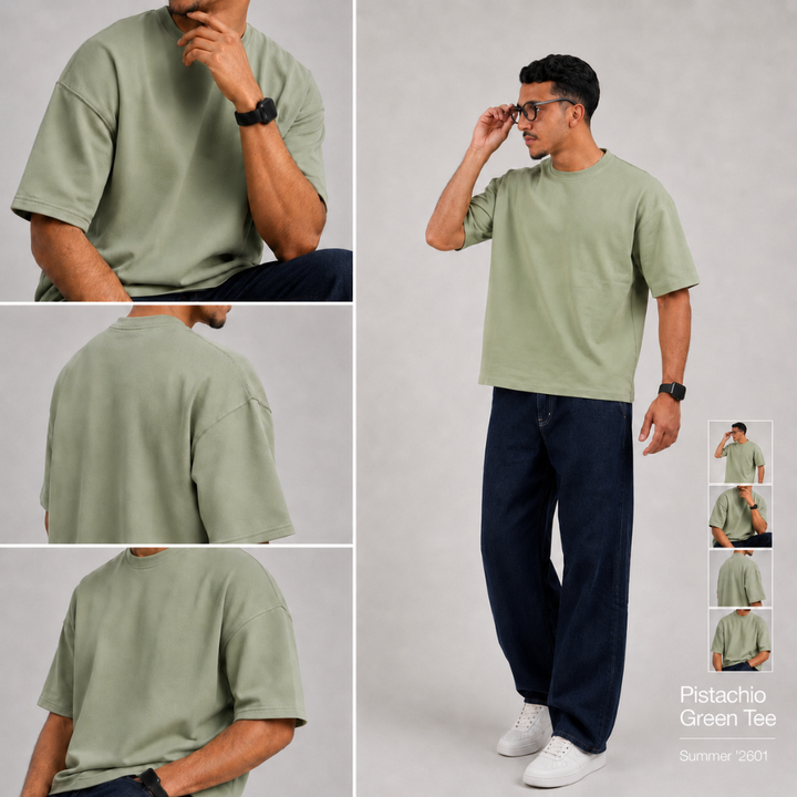 T-shirts oversize semi-cropped