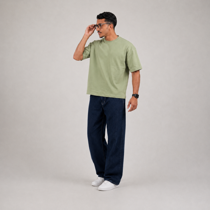 T-shirts oversize semi-cropped