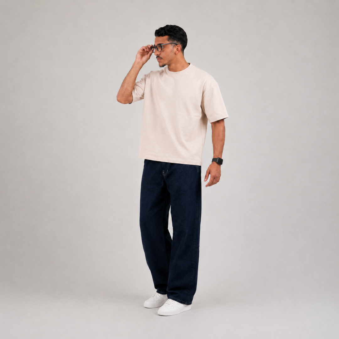 T-shirts oversize semi-cropped