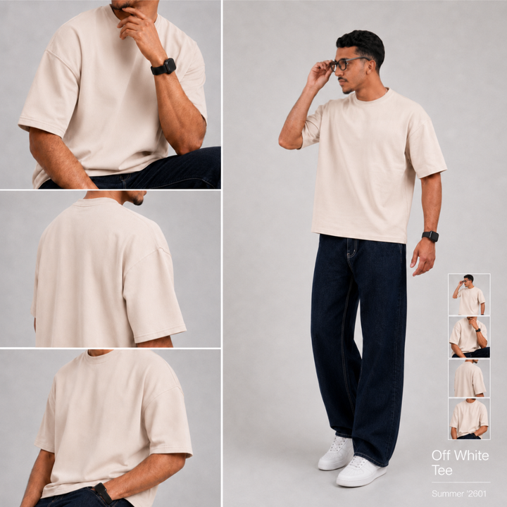 T-shirts oversize semi-cropped