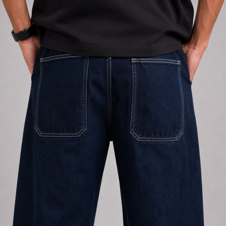 Jean Bleu Pétrole - Skater fit
