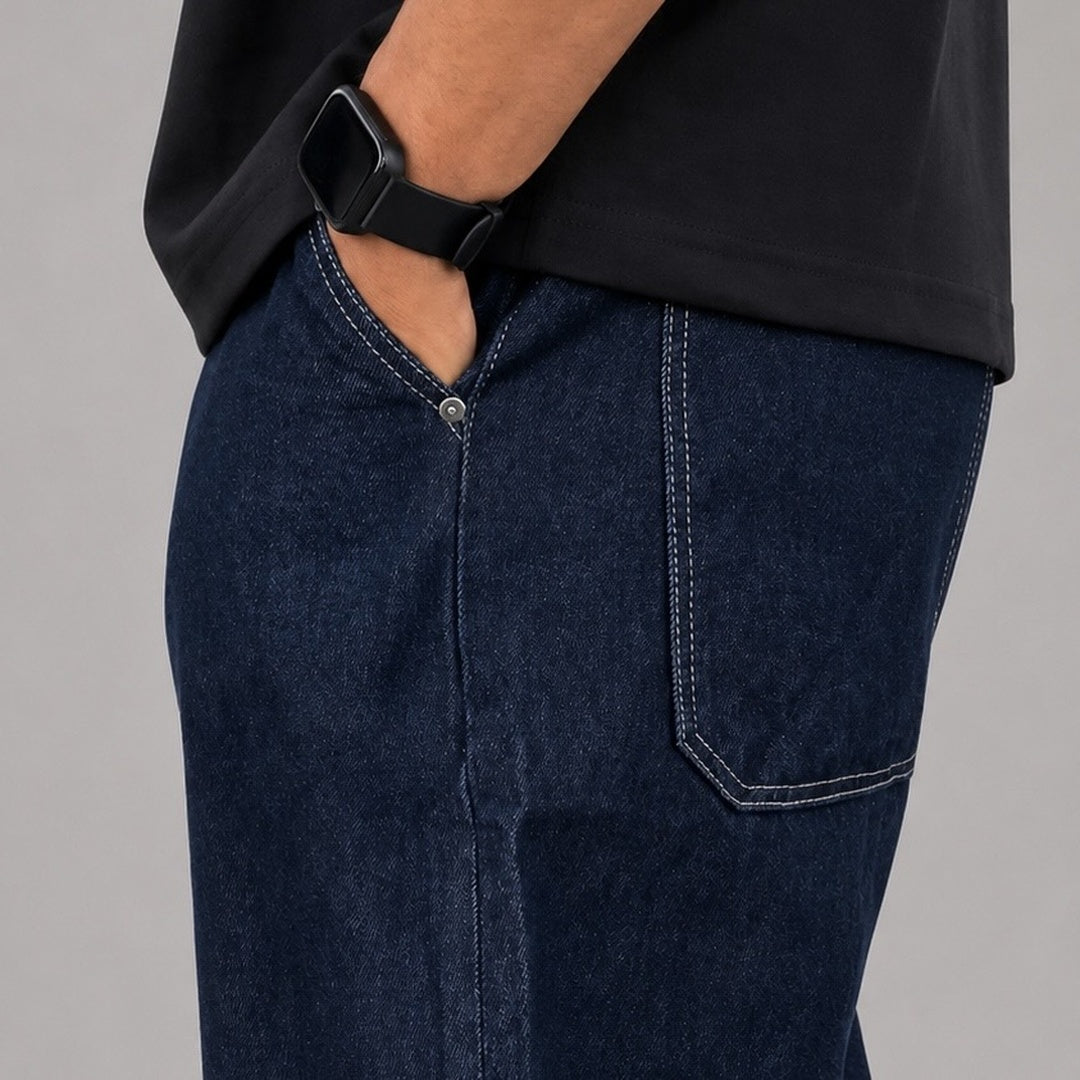 Jean Bleu Pétrole - Skater fit