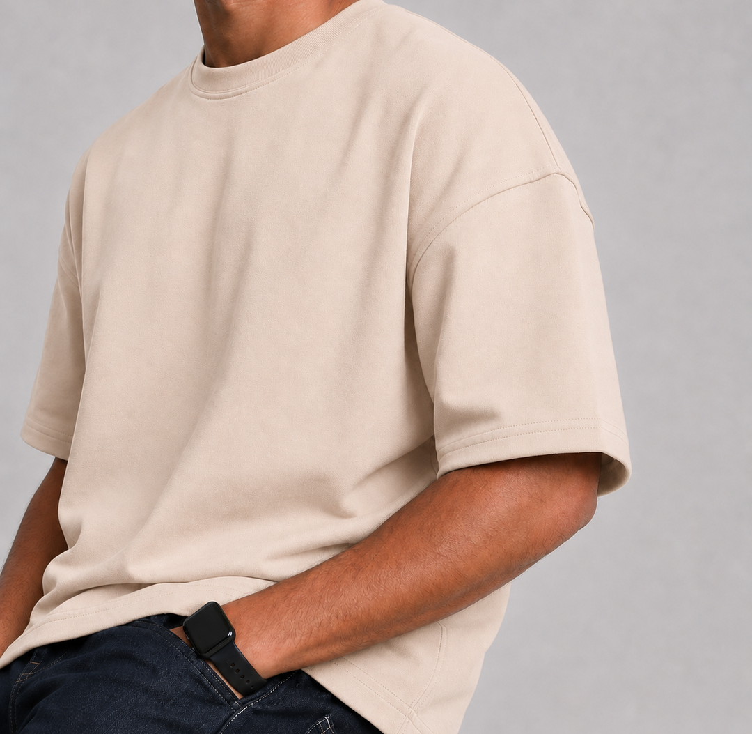 T-shirts oversize semi-cropped
