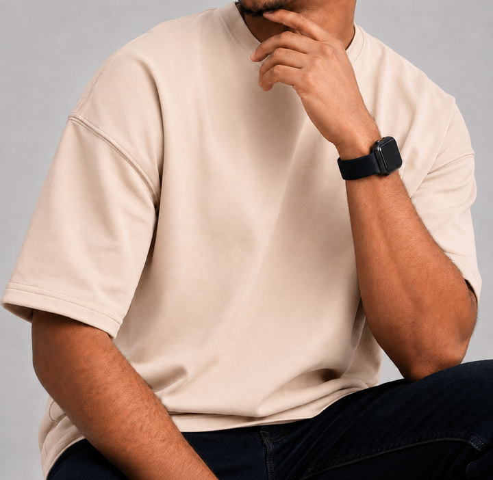 T-shirts oversize semi-cropped